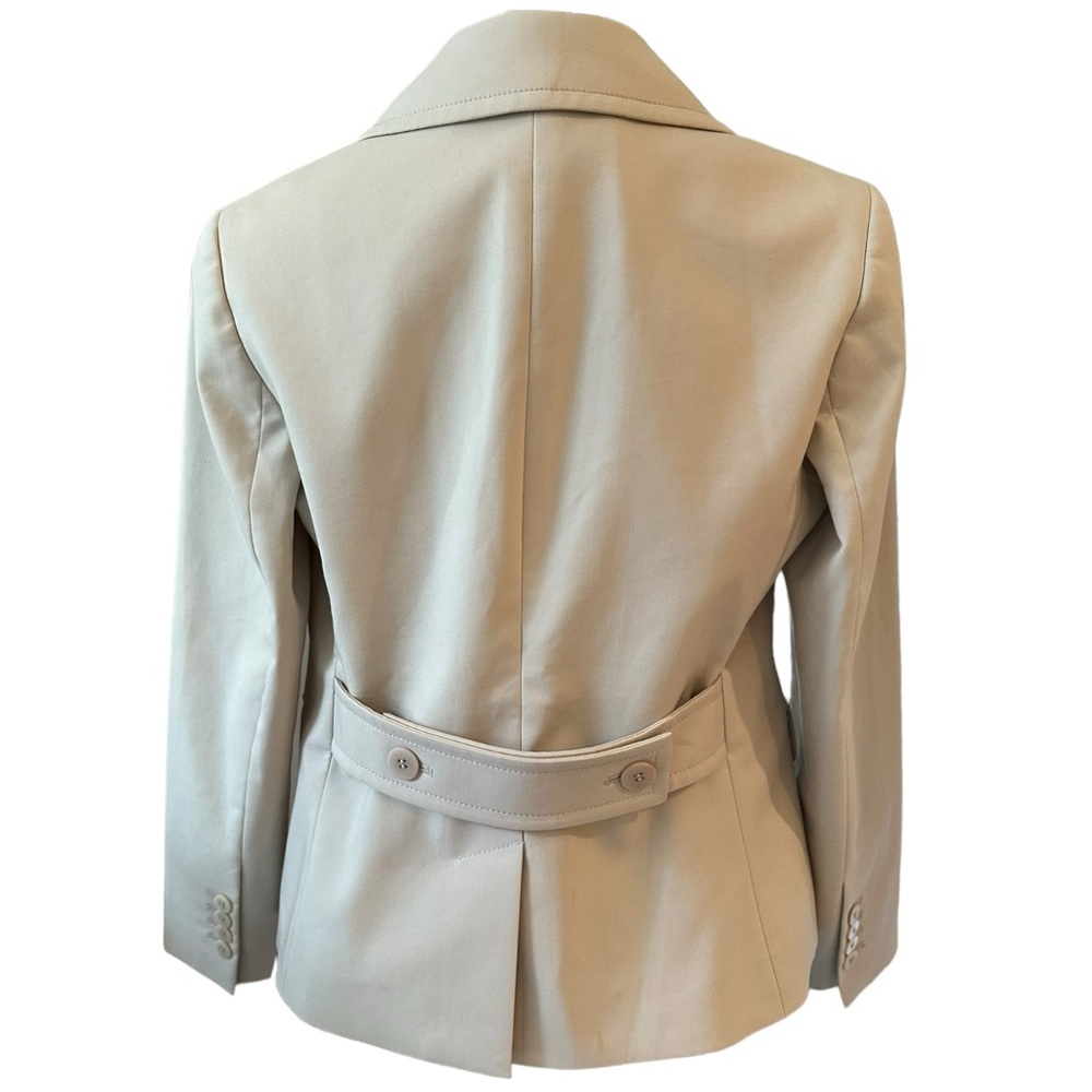 Talbots Petite Stretch Cotton Cream Blazer Size 2P ~ Suggest Retail $199 - Picture 3 of 12